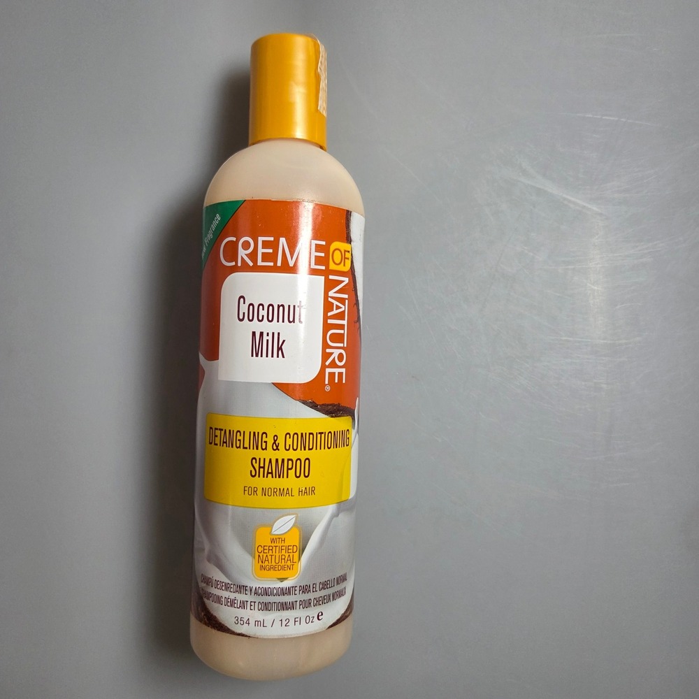Creme of Nature Coconut Milk Detangling Conditioning Shampoo 12oz Normal Hair